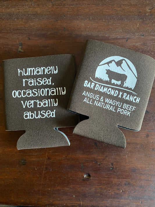 Brown & White Ranch Coozie